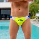unlined green swim brief
