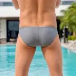 unlined grey swim brief