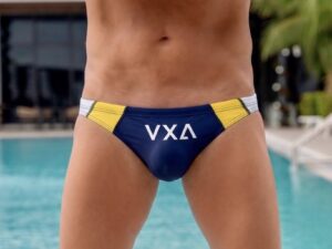 VXA Men's Vector Swim Brief, Unlined, Deep Navy